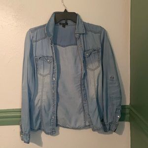 Blue button down shirt